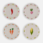 Plate vegetables painted drawn